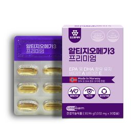 [KOLON Pharmaceuticals] rTG Omega-3 30Capsule-Vitamin E, Blood Circulation, 600mg of EPA and DHA-Made in Korea